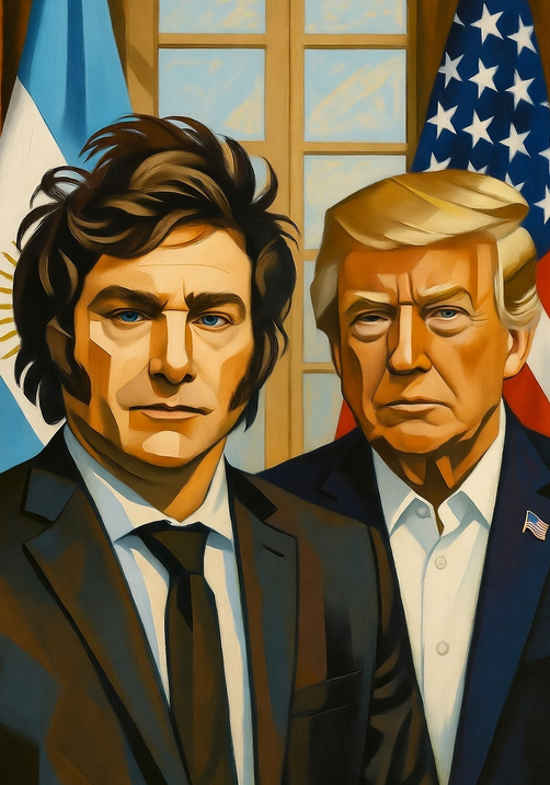 Imagen de Donald Trump felicita a Javier Milei por su victoria en las elecciones legislativa!! Escribe: ¡BIG WIN para mi amigo Javier Milei en Argentina! Su liderazgo libertario está inspirando al mundo. Juntos, haremos grandes cosas por la libertad.  <a href="../../buscar/MAGA/1">#MAGA</a> <a href="../../buscar/VivaLaLibertad/1">#VivaLaLibertad</a>